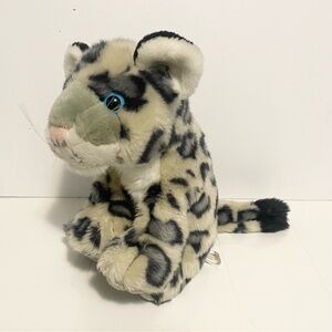 Wild Republic Snow Leopard Plush 11” Spots Big Cat Stuffed Animal Zoo Vintage